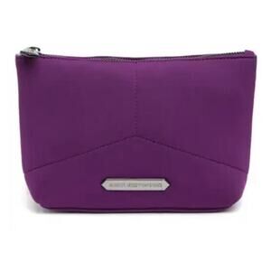 Aimee Kestenberg Skyler Neoprene Clutch Zip Top Lined Pouch Iris Purple